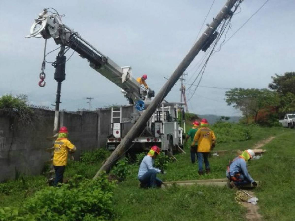 Cinco postes cambiará mañana miércoles Empresa Energía Honduras en un sector de la capital