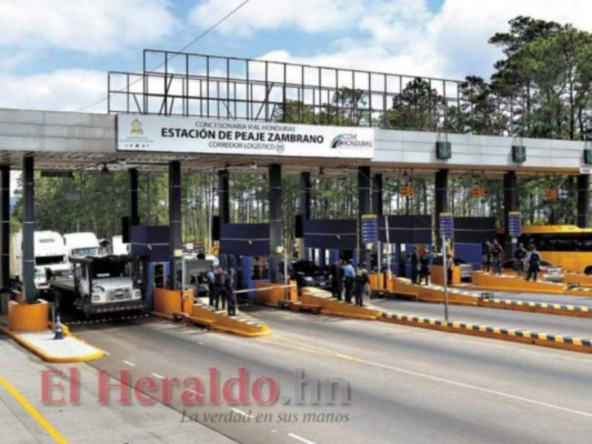 ¡Trancazo! Aumento del peaje entre 1 y 2 lempiras en la carretera CA-5