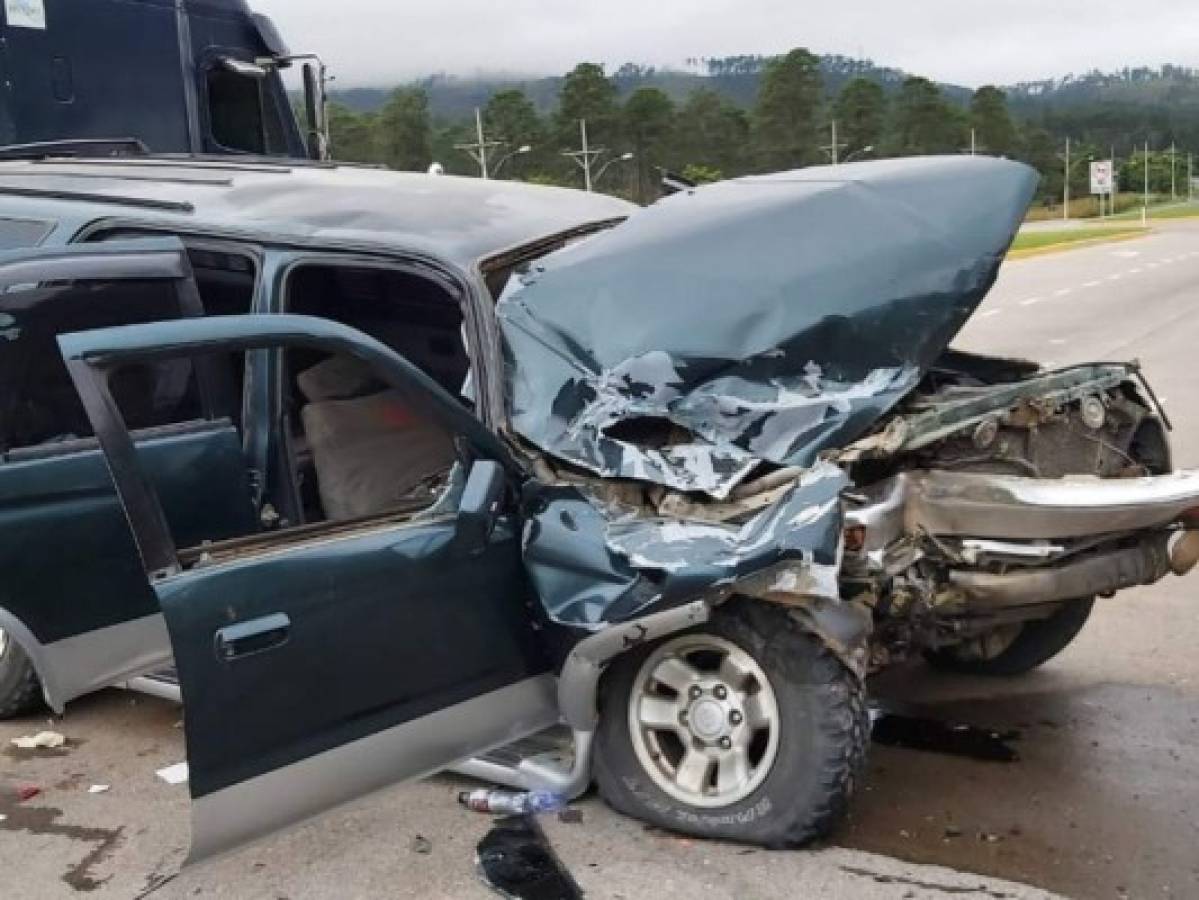 Accidente deja al menos siete heridos en Valle de Amarateca