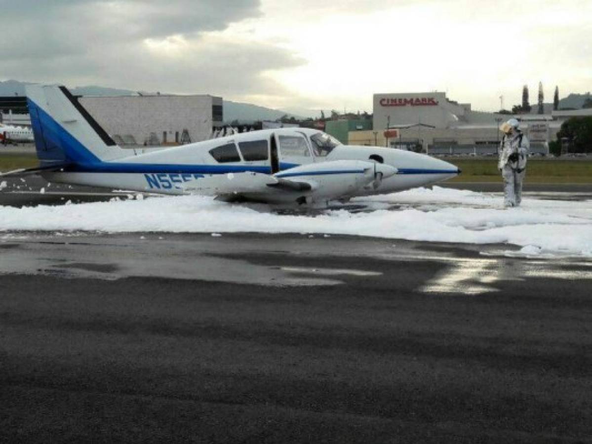 Avioneta sufre incidente al aterrizar en aeropuerto internacional Toncontín