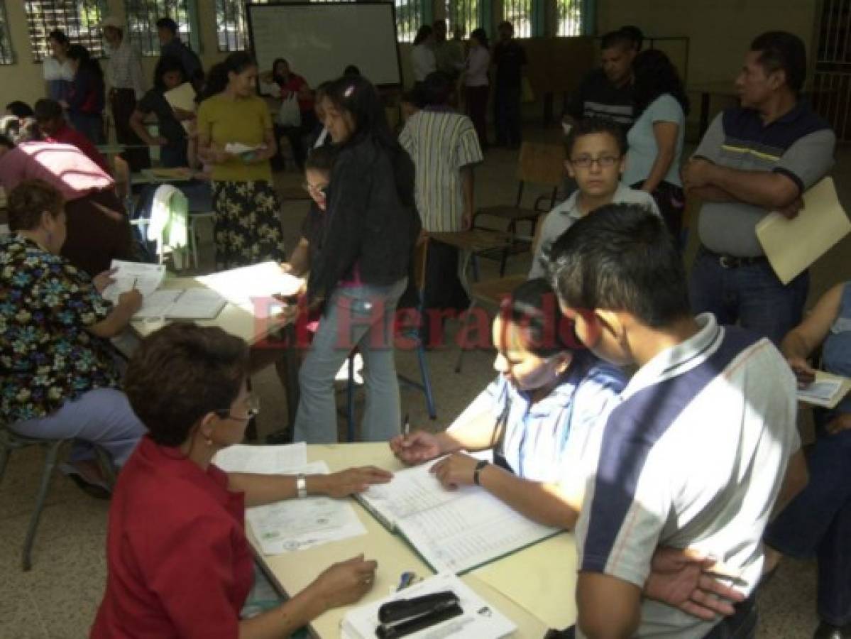 Matrícula en centros educativos de Honduras inicia a partir del 15 de enero