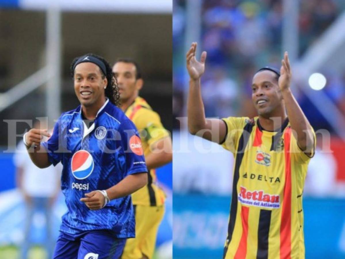 ¿Por qué Ronaldinho jugó con camisas grandes en Honduras?