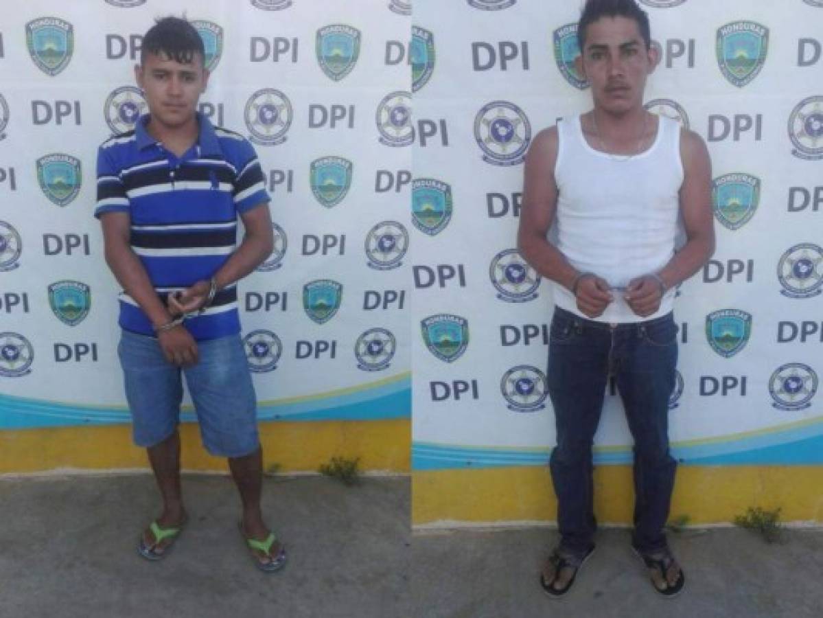 José Alfredo Ortiz Ramos y David Antonio Murcia Ortiz fueron capturados por la DPI.