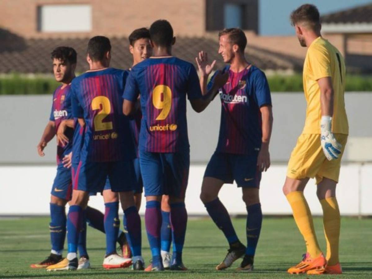 Anthony el Choco Lozano tras su primer gol con el Barça B: 'Es importante sumar y anotar'