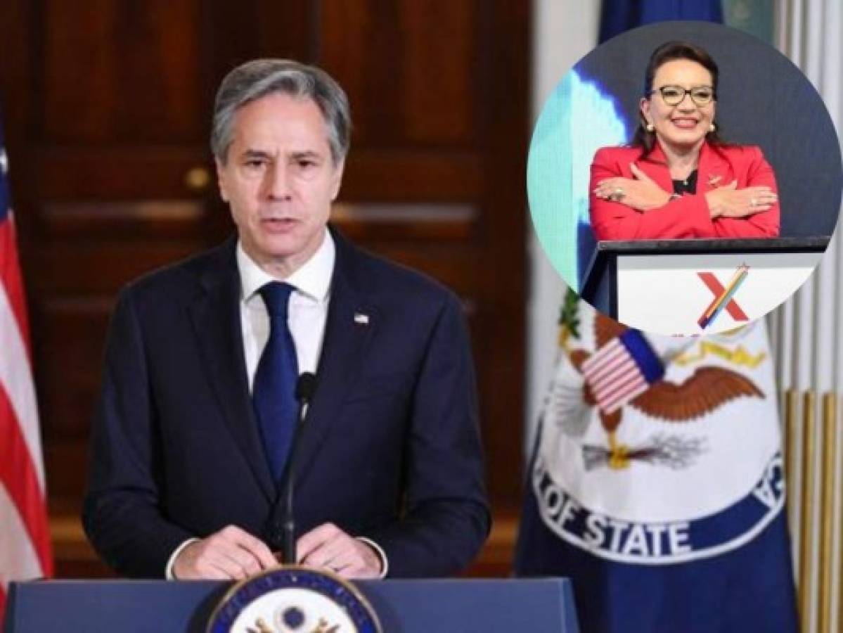 Secretario de Estado de EEUU felicita a Xiomara Castro por su triunfo en las elecciones