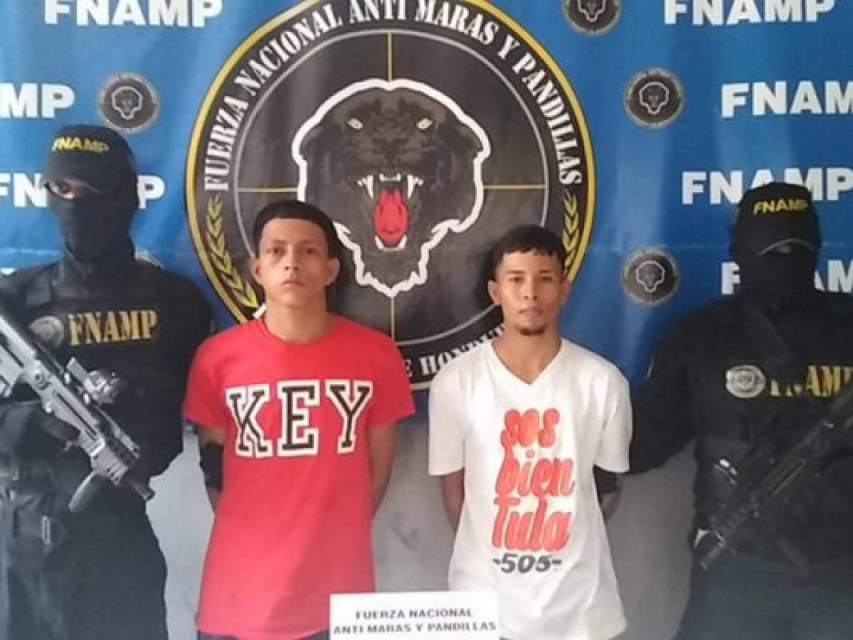 Caen dos presuntos extorsionadores de la banda 'Los Olanchanos' en San Pedro Sula