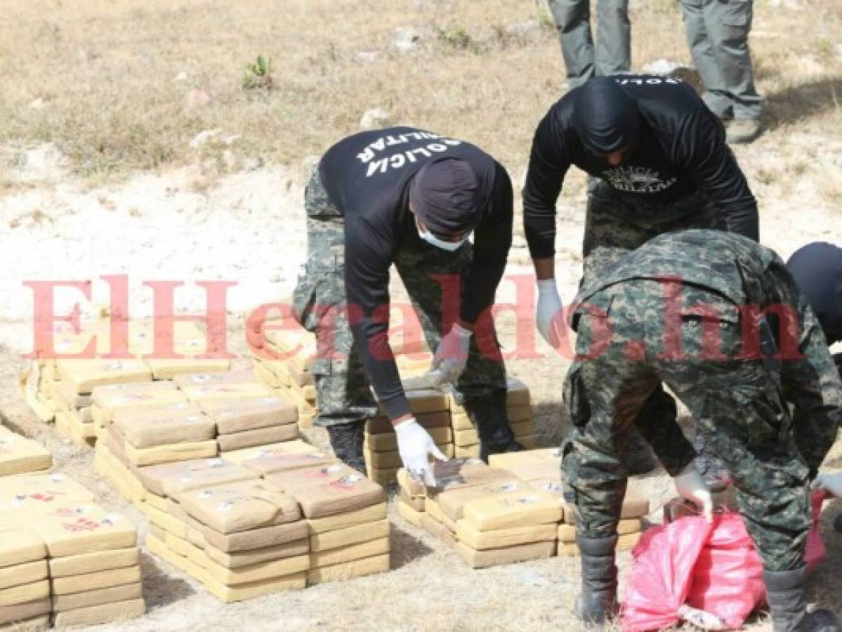 Tegucigalpa: Incineran droga incautada en el Golfo de Fonseca valorada en $ 10 millones