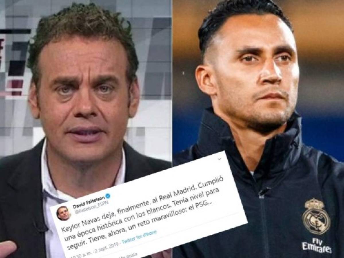 Faitelson habla tras la salida de Keylor del Madrid: tenía nivel para seguir