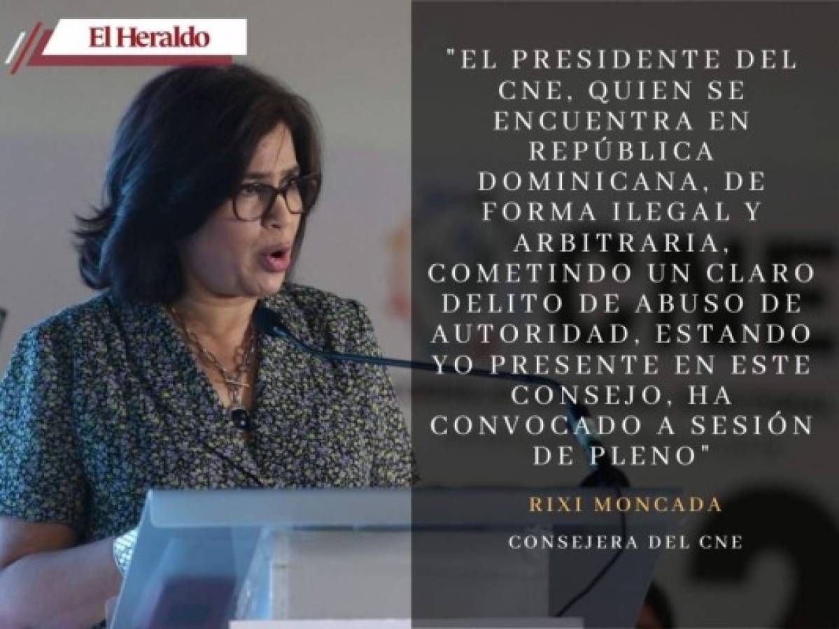 'Es demasiado el nivel de violación y de ilegalidad': Rixi Moncada por resolución contra Roberto Contreras