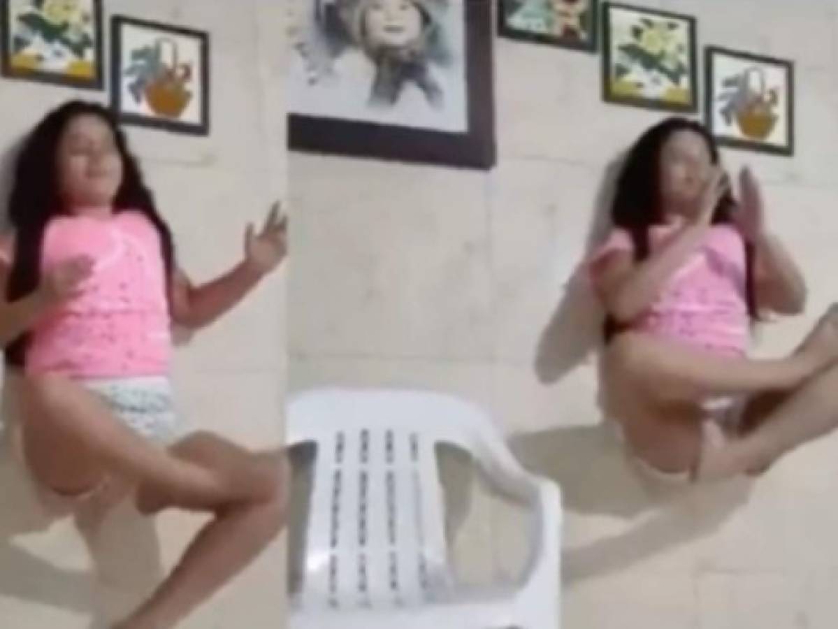 Video de niña levitando se viraliza tras ser interrumpida por su madre