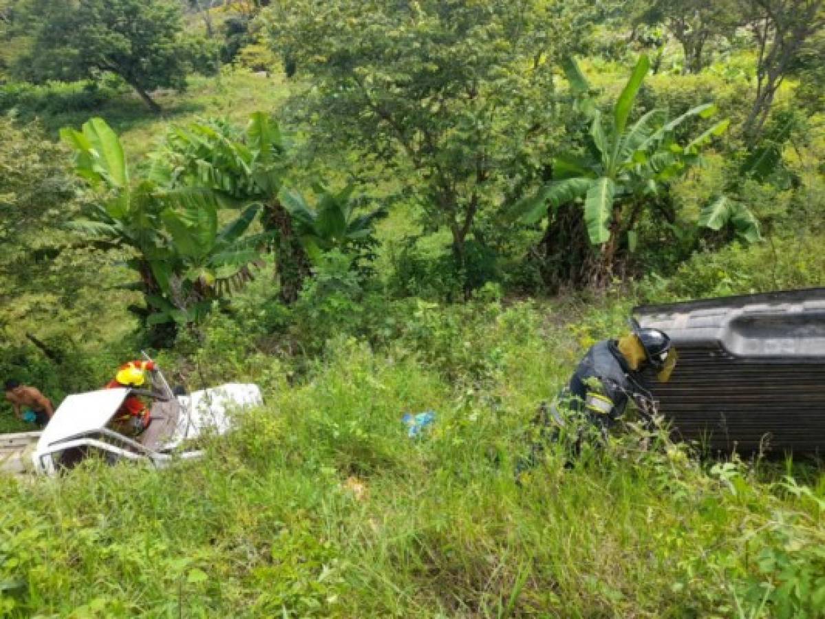 Dos personas heridas deja accidente vial en carretera a Ocotepeque