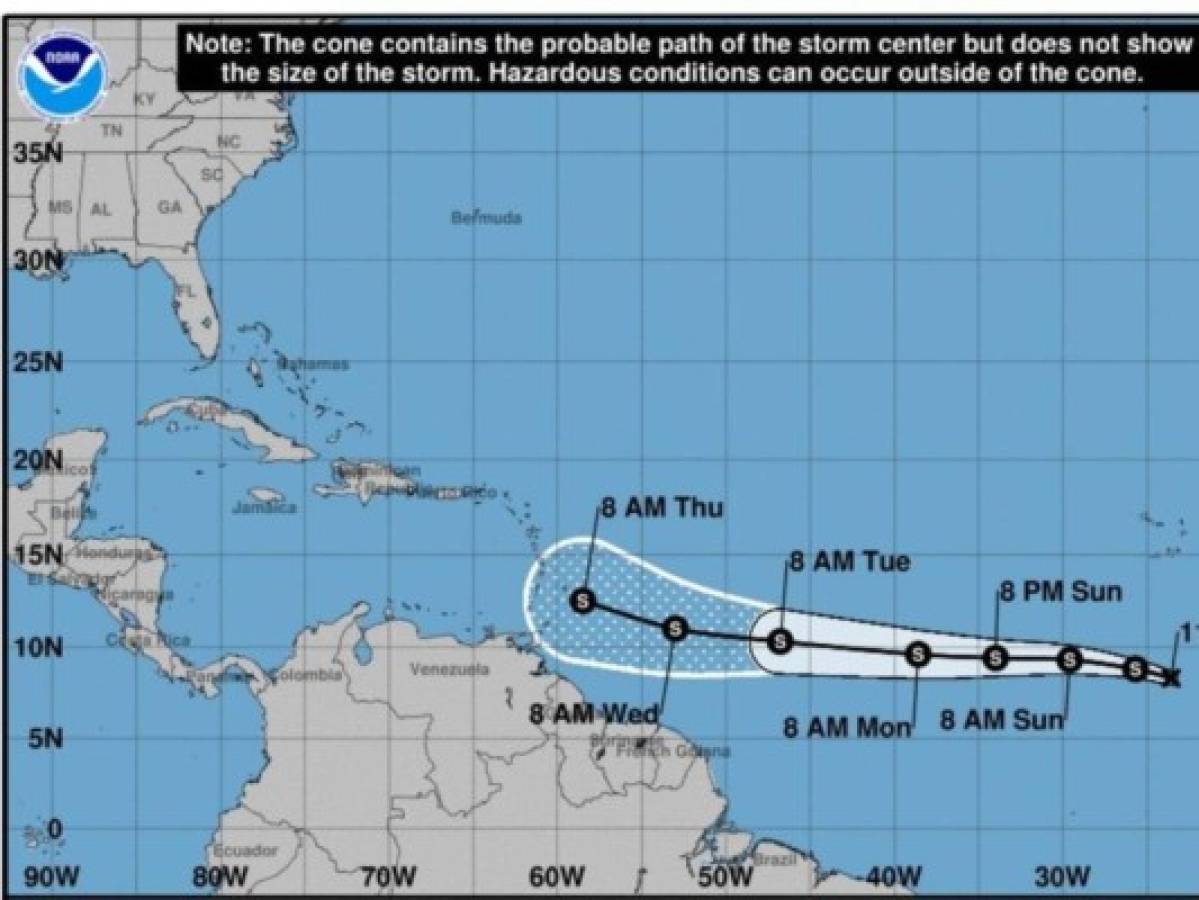 Se forma la tormenta tropical Kirk en el Océano Atlántico