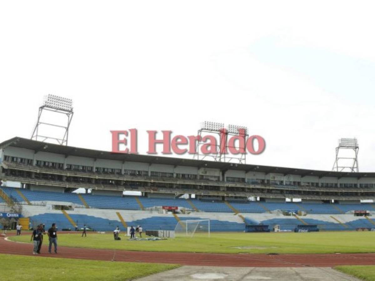 El estadio Olímpico es retocado a horas del Honduras vs México