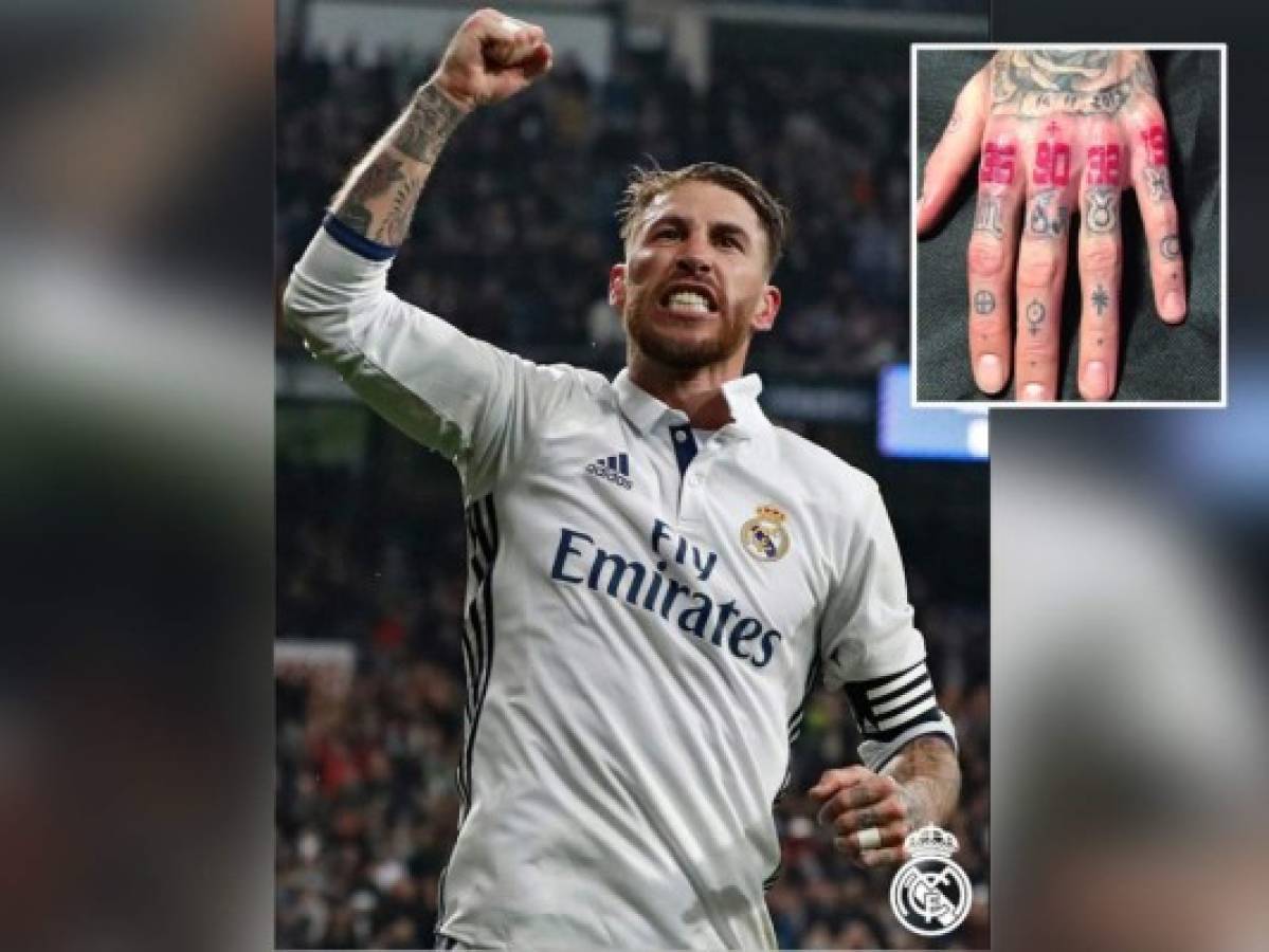 Los nuevos y curiosos tatuajes de Sergio Ramos