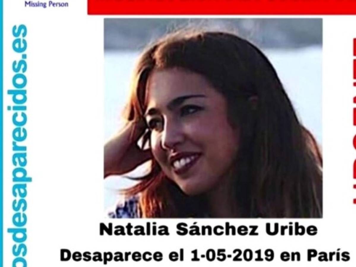 Investigan en París misteriosa desaparición de estudiante española Natalia Sánchez Uribe