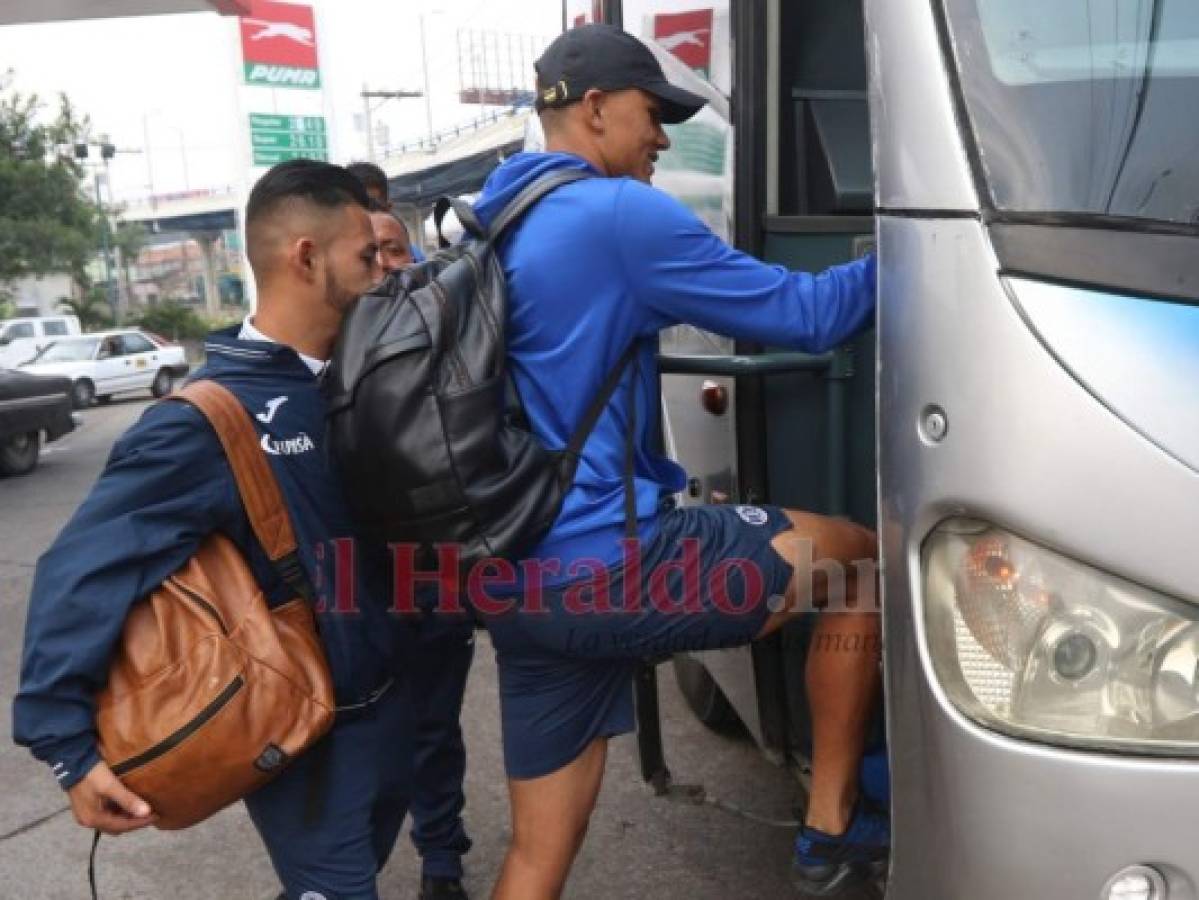 Las imágenes de la salida de Motagua a Puerto Cortés para enfrentar a Platense en la jornada 15