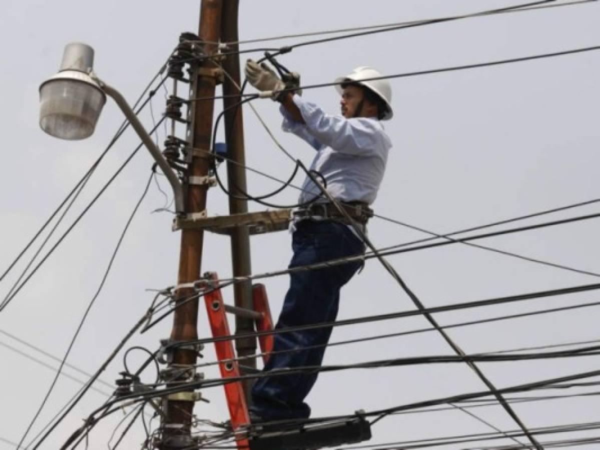 Cortes de energía eléctrica este jueves en varias colonias de Tegucigalpa y San Pedro Sula