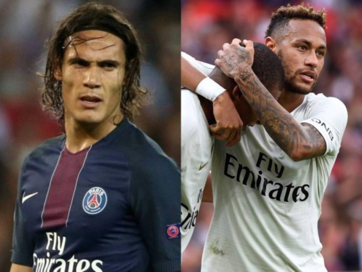 Cavani y Neymar recibirán trofeos de máximo goleador y asistente de la pasada Ligue 1