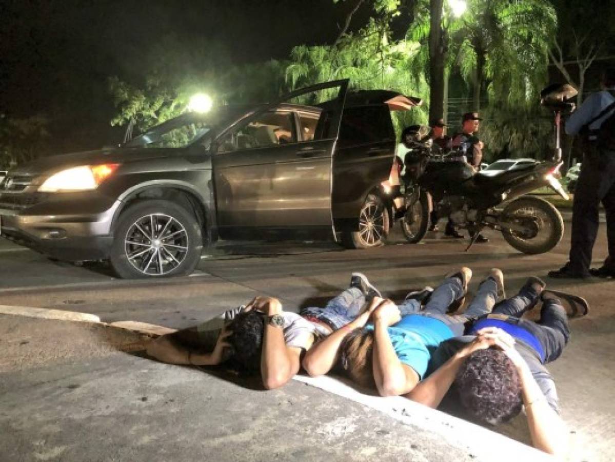 Capturan tres personas mientras cometían un secuestro express en San Pedro Sula 
