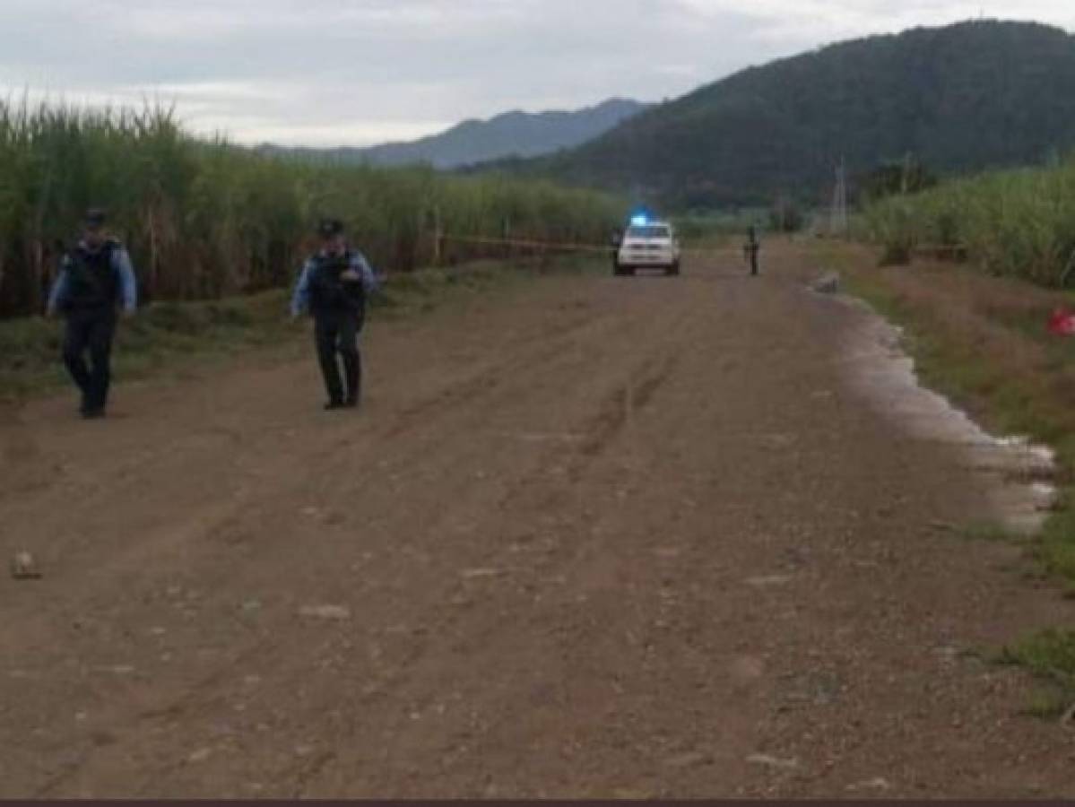 Hallan un cadáver en cañeras de La Lima, Cortés