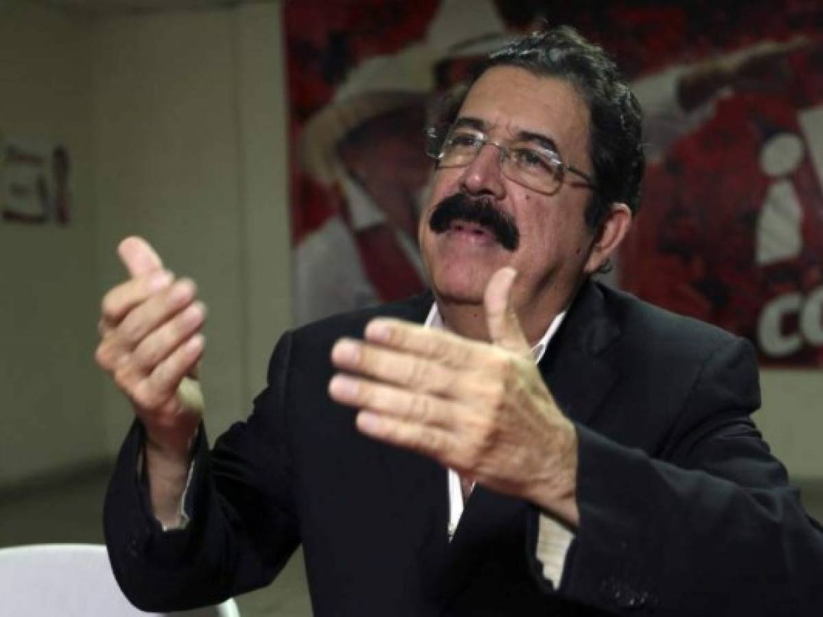 Manuel Zelaya pide sacar 'al diablo' de Casa Presidencial