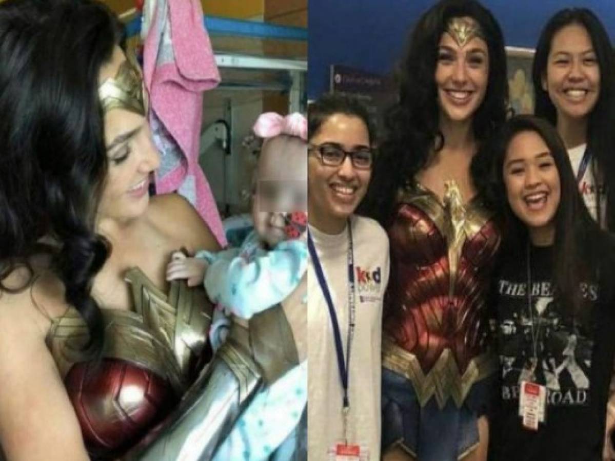 Gal Gadot se vistió de 'Mujer Maravilla' y sorprendió a niños con cáncer