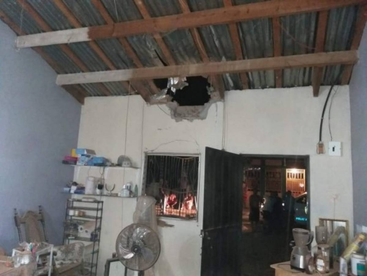 Lanzan un artefacto explosivo sobre techo de una vivienda en Nacaome