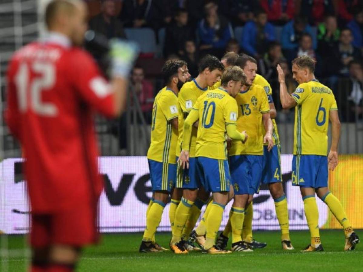 Suecia golea 4-0 en Bielorrusia y consolida segundo puesto de grupo A