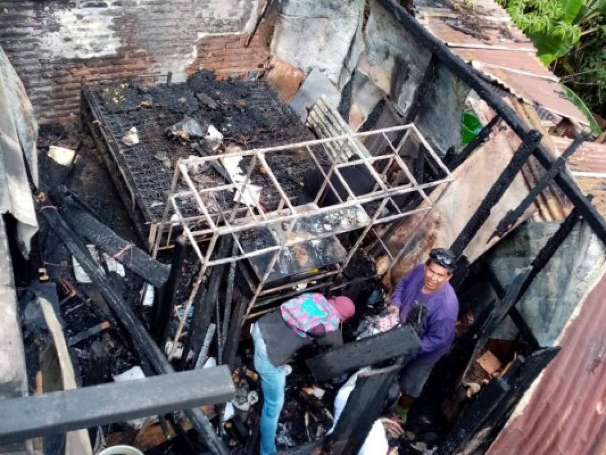 Dos voraces incendios dejan en la calle a varias familias de la capital de Honduras