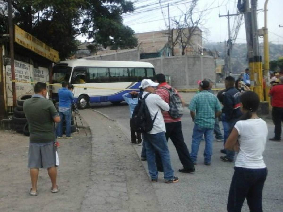 Honduras: un conductor de autobús fue ultimado a balazos en la capital