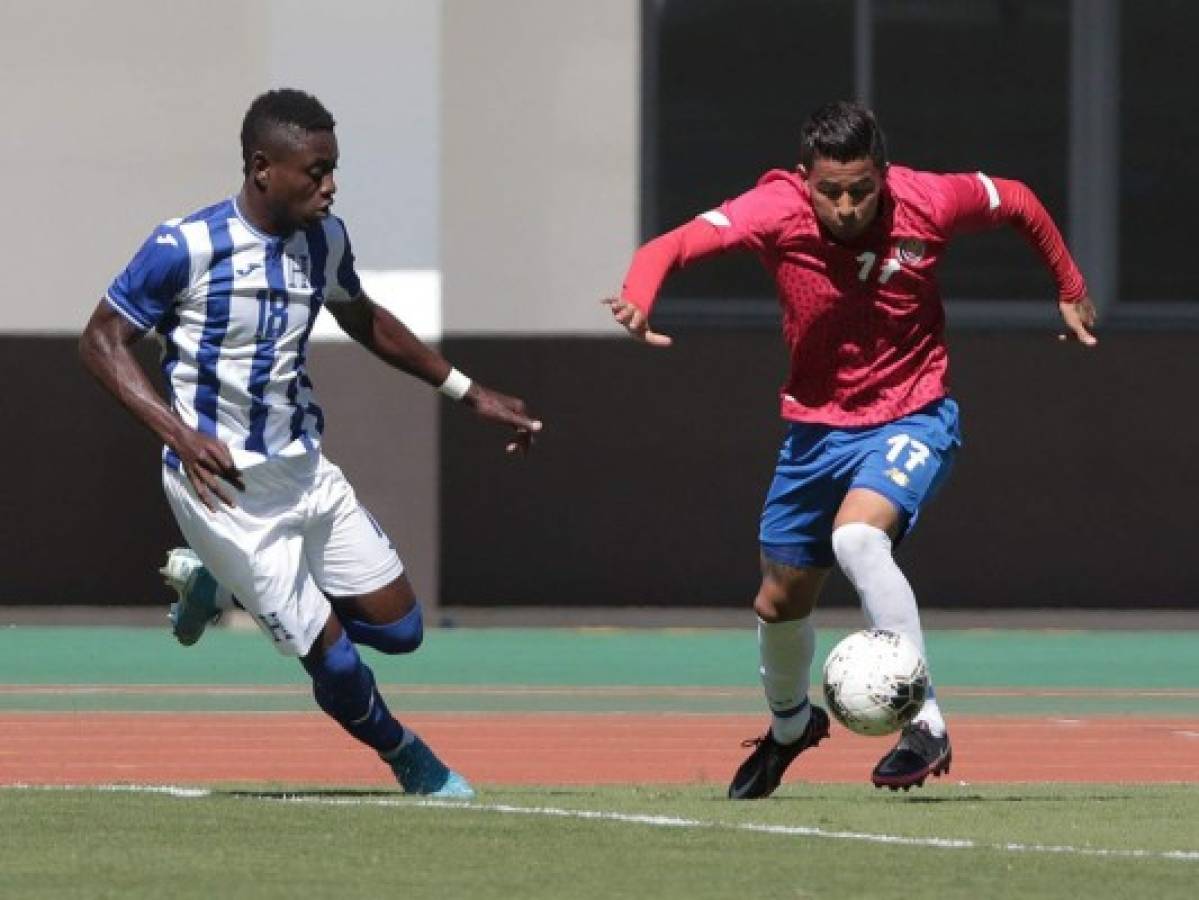 Selección de Honduras Sub-23 empató en amistoso ante Costa Rica