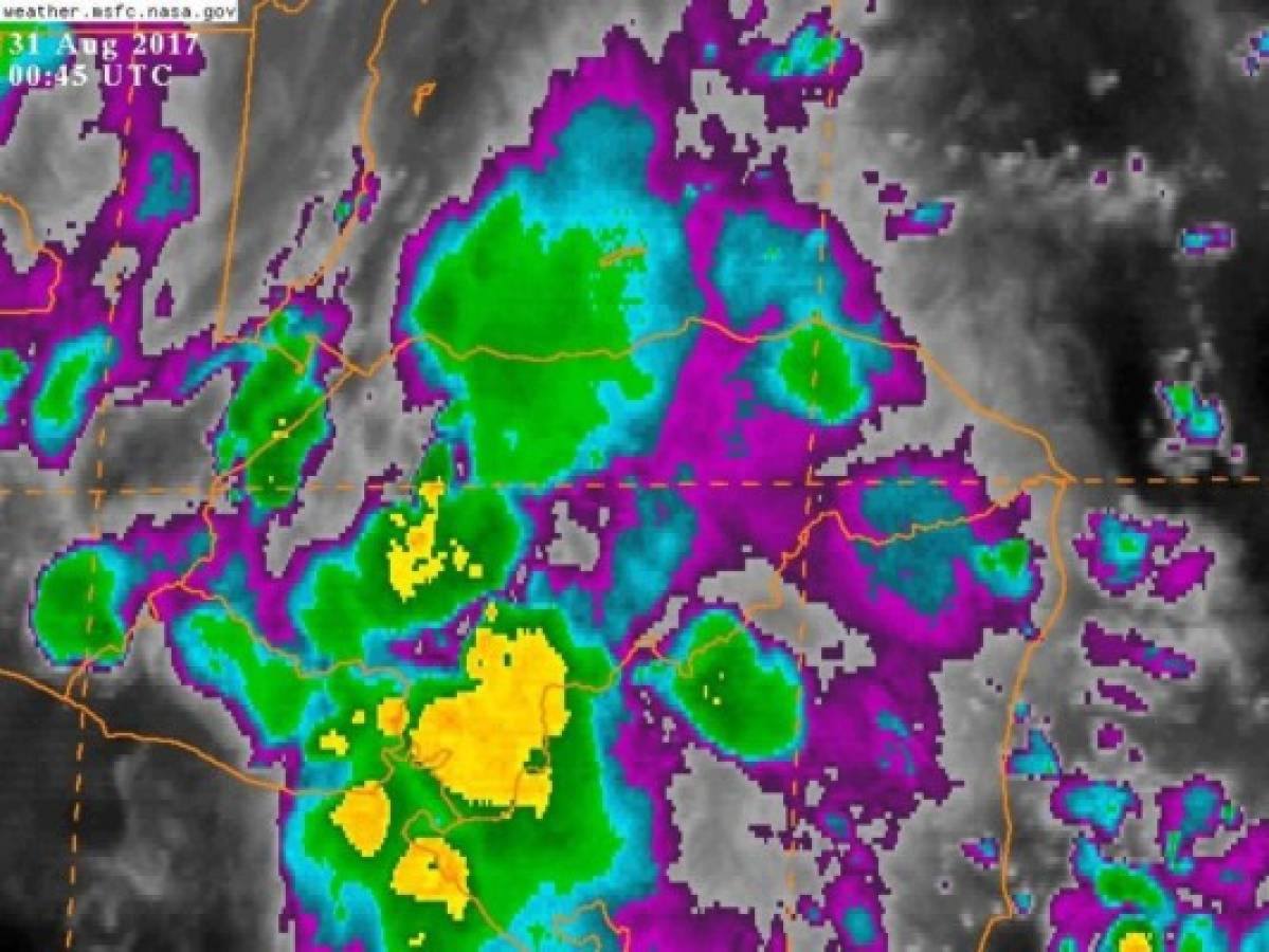 Lluvias azotarán el territorio hondureño este jueves