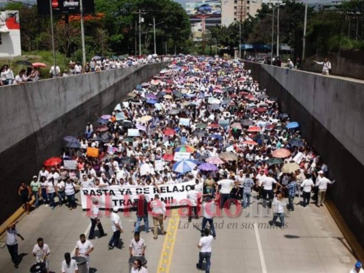 Realizan segunda 'Marcha por la paz' en la capital