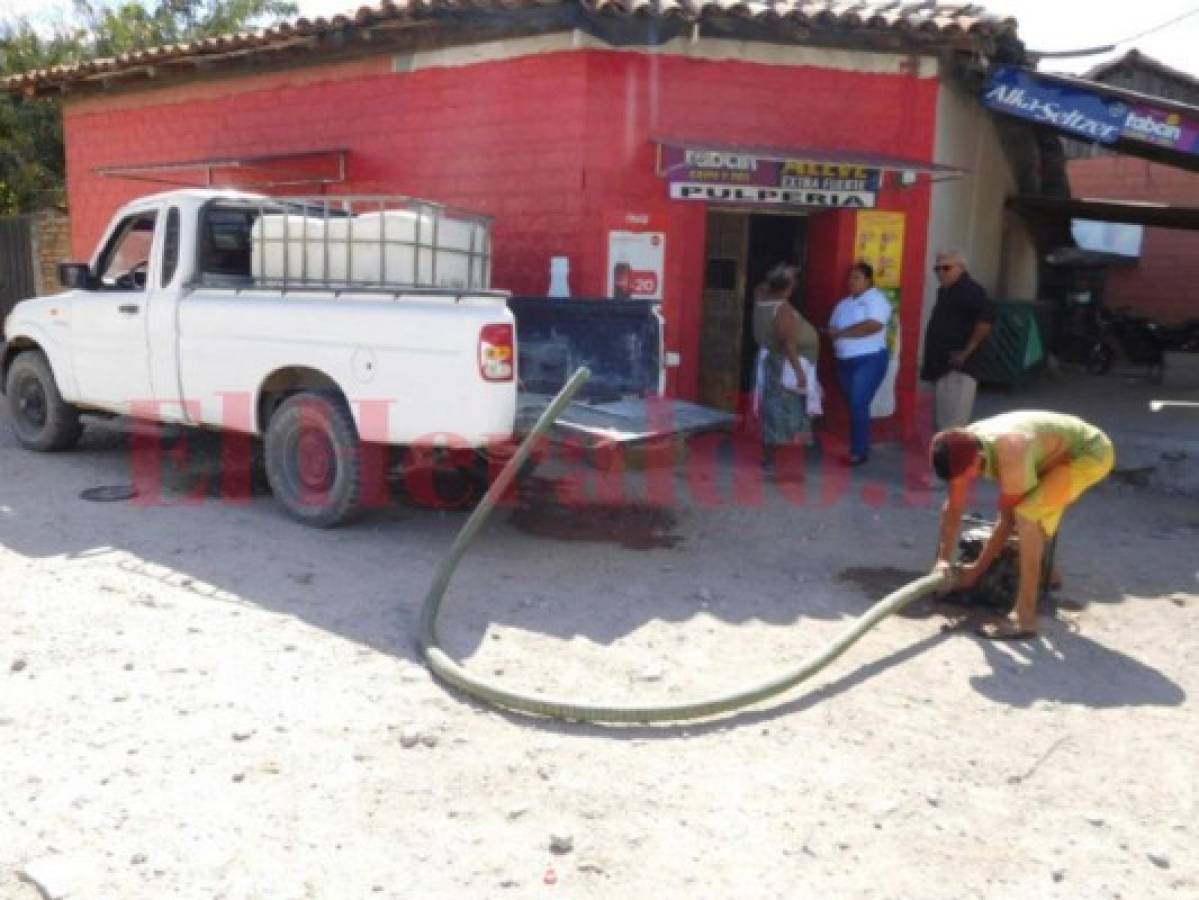 Pobladores de San Lorenzo denuncian que tienen bajo suministro de agua