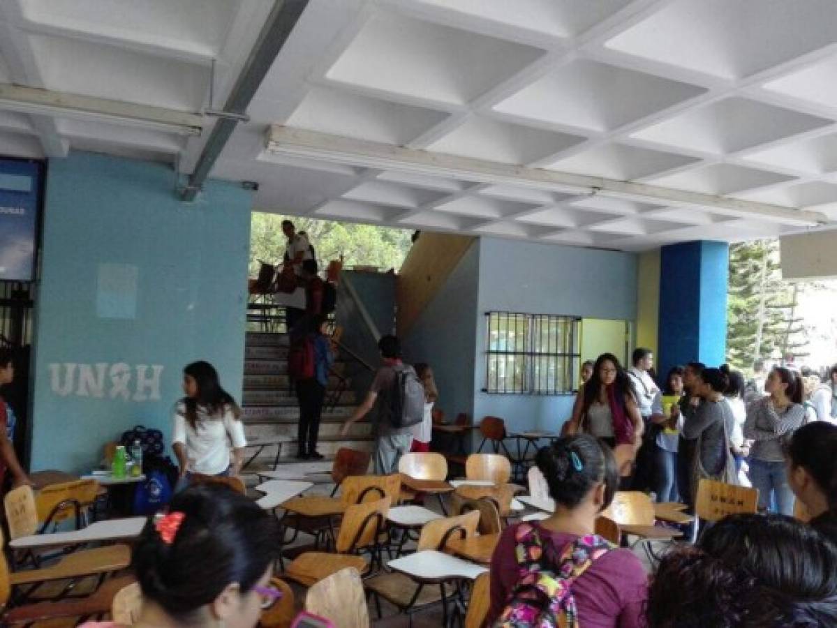 Continúan las tomas este lunes en la Universidad Nacional Autónoma de Honduras (UNAH)