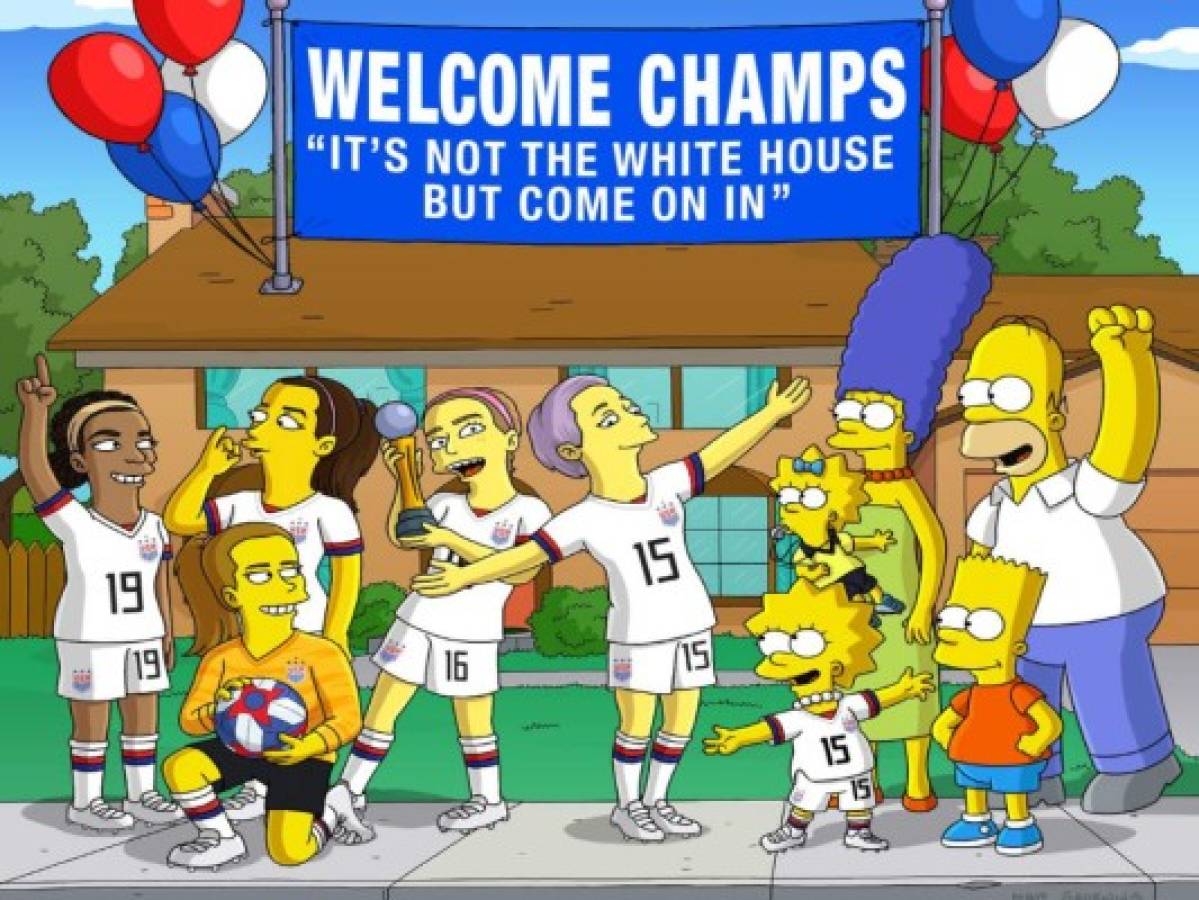 Los Simpson rinden homenaje a la selección femenina de Estados Unidos con crítica a Trump