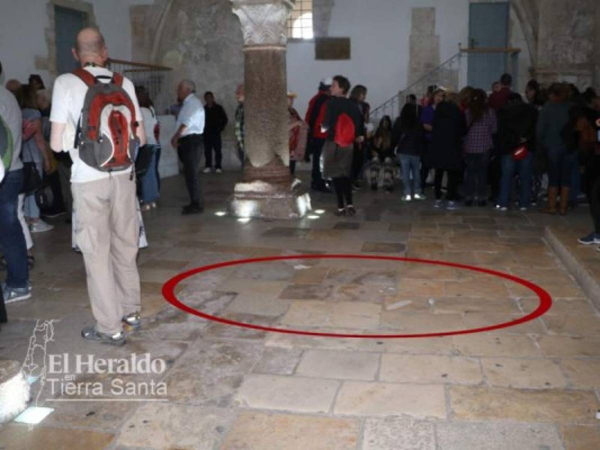 Lugar exacto donde se celebró la Última Cena. Foto: EL HERALDO