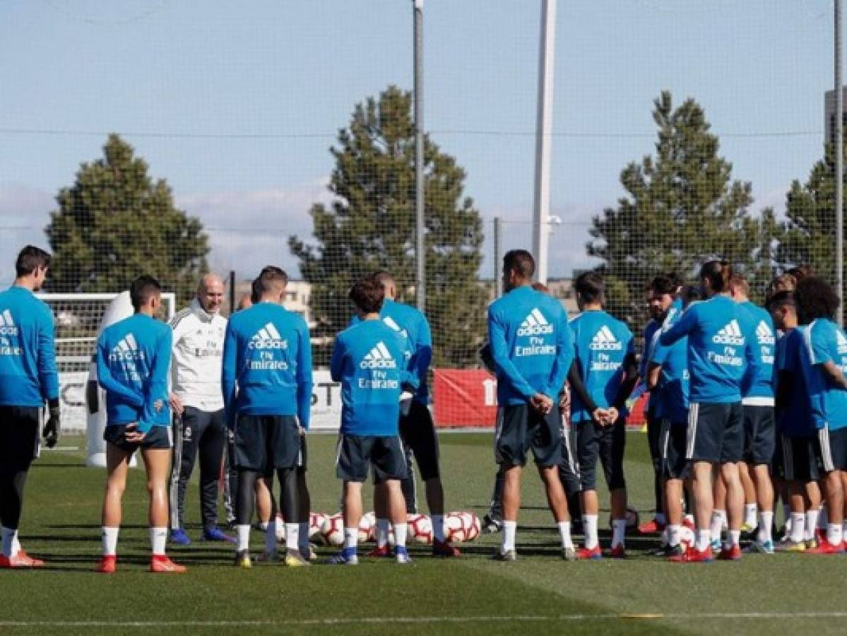 El primer entrenamiento de Zidane tras su regreso al Real Madrid