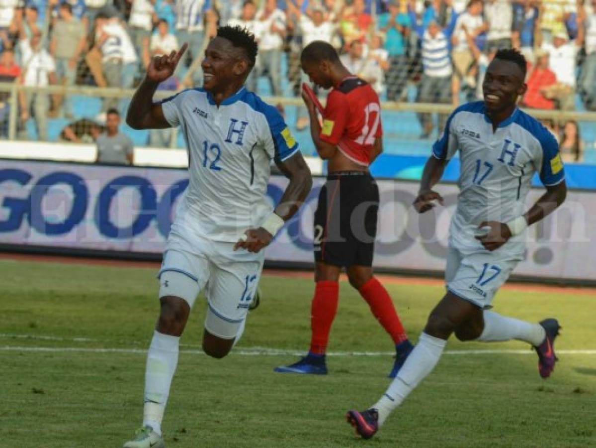 Selección de Honduras corrige la ruta rumbo a Rusia 2018 al vencer 3-1 a Trinidad y Tobago