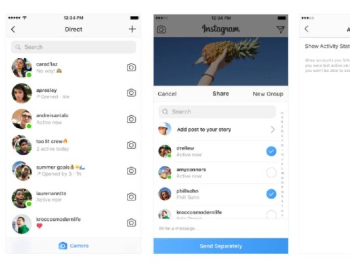 Instagram lanza una nueva función que indicará cuando un amigo está en línea