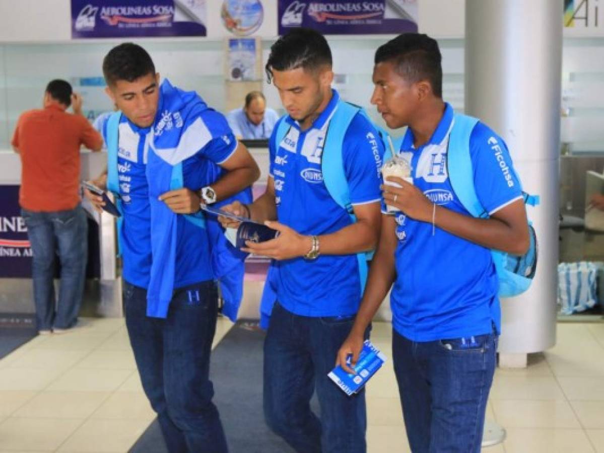 Selección Sub-23 de Honduras llegó a Tegucigalpa
