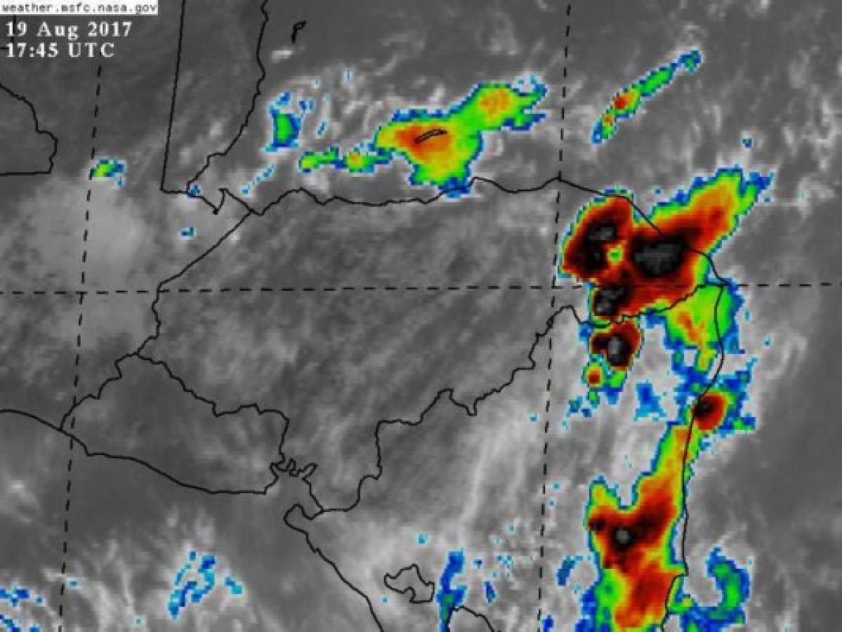 Tormenta Tropical Harvey ya dejó las primeras lluvias en Gracias a Dios.