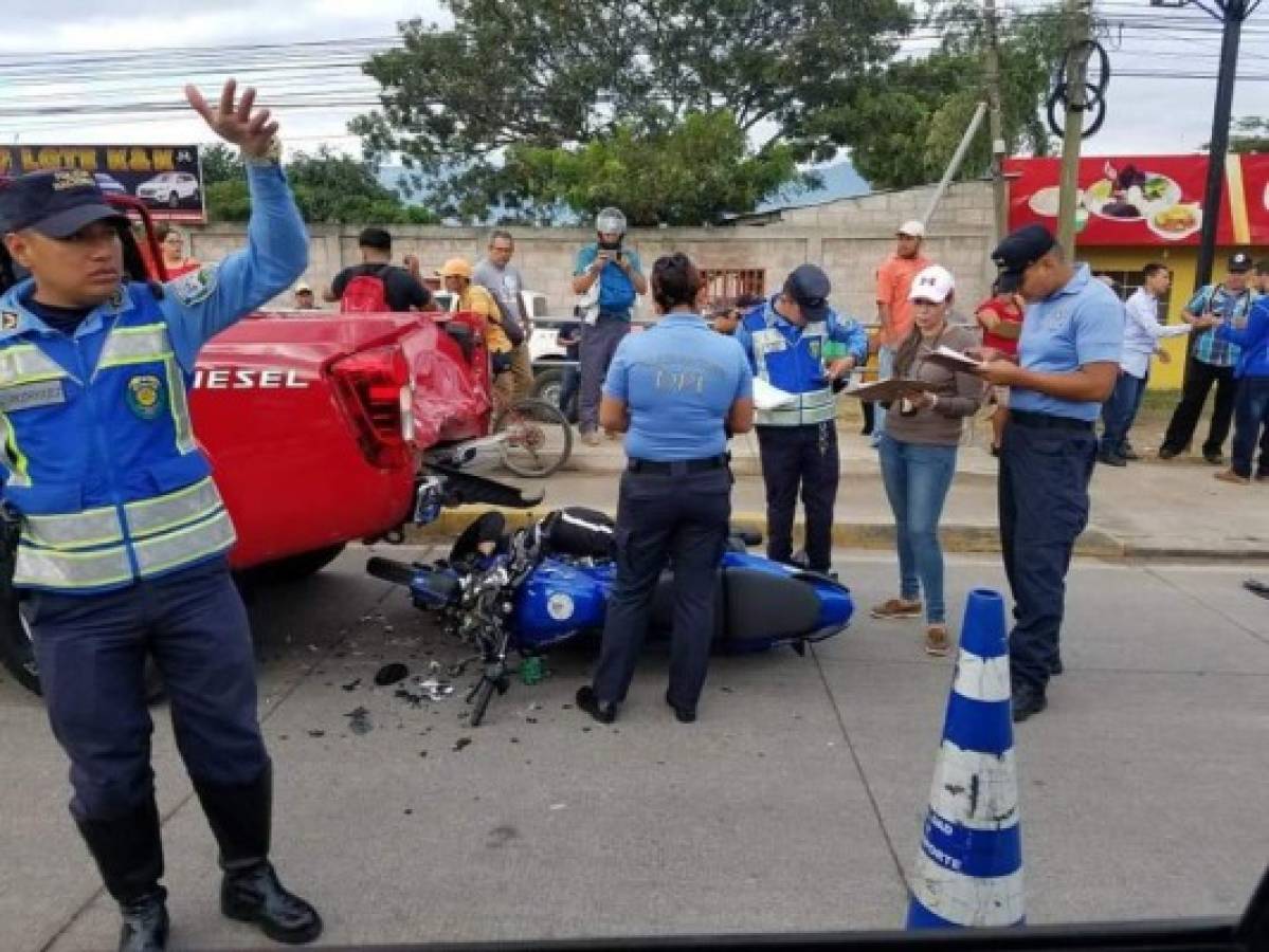Guardia de seguridad muere en accidente de motocicleta en Comayagua