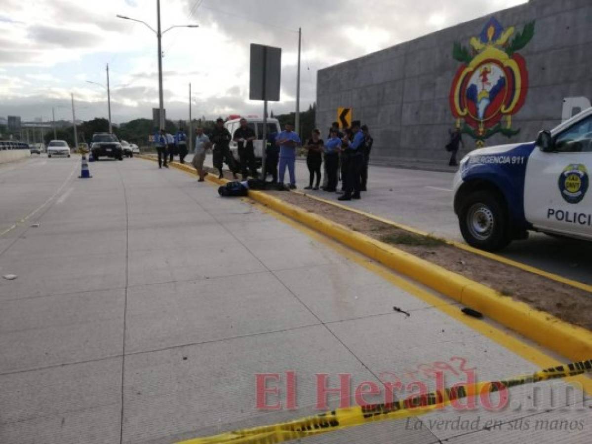 Motociclista pierde la vida en paso a desnivel de colonia La Vega