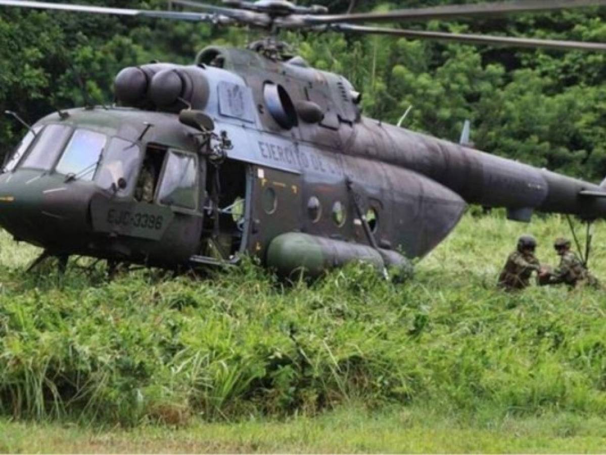 Nueve muertos y seis heridos en caída de helicóptero militar en Colombia