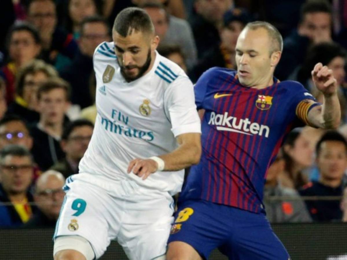 Andrés Iniesta jugó 58 minutos en su último clásico ante Real Madrid