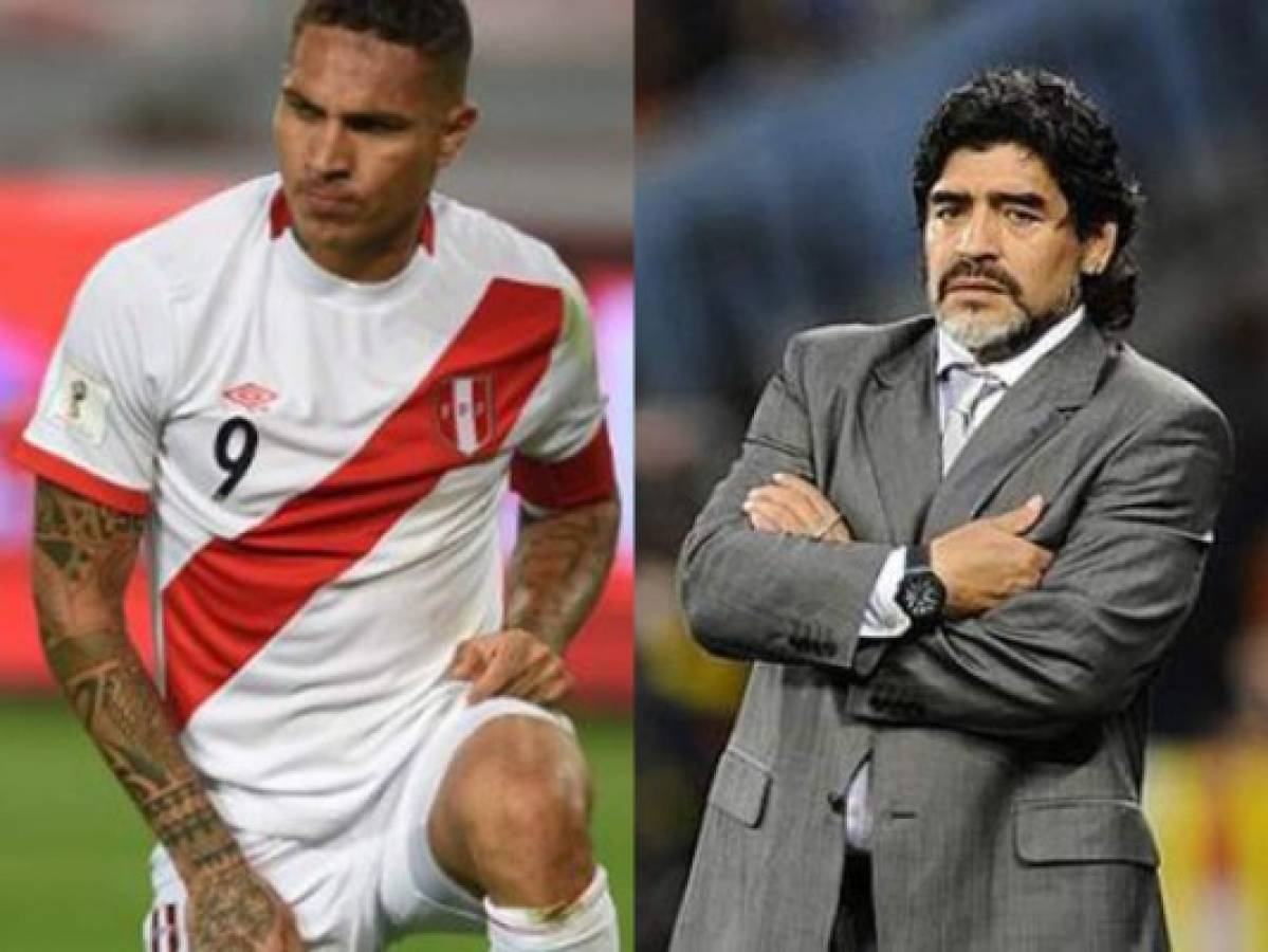 Diego Armando Maradona está a muerte con Paolo Guerrero tras ser suspendido del Mundial de Rusia