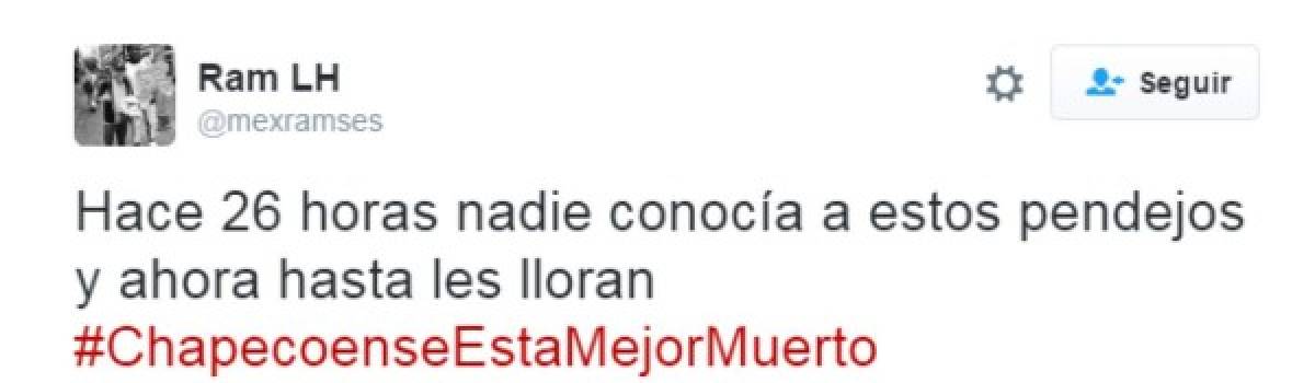 Indignante campaña de odio sobre tragedia Chapecoense desata furia en Twitter