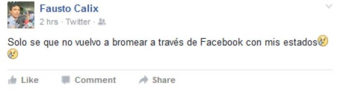 Broma en Facebook de líder universitario Fausto Cálix termina en verdadera protesta