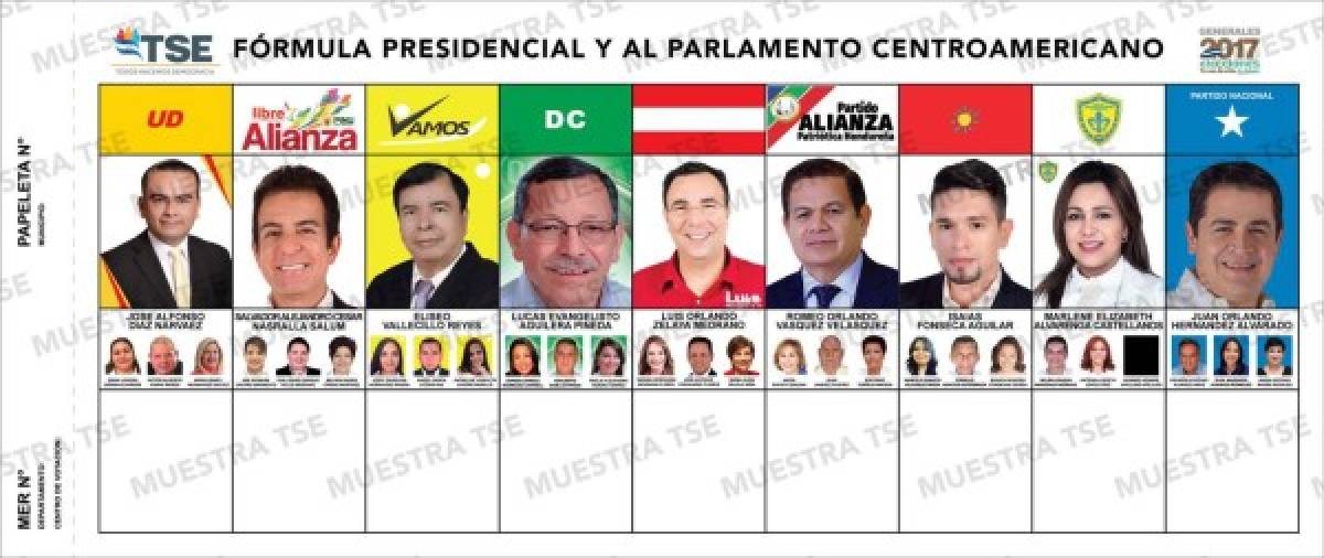 Así serán las papeletas de nivel presidencial y de diputados para las elecciones de noviembre